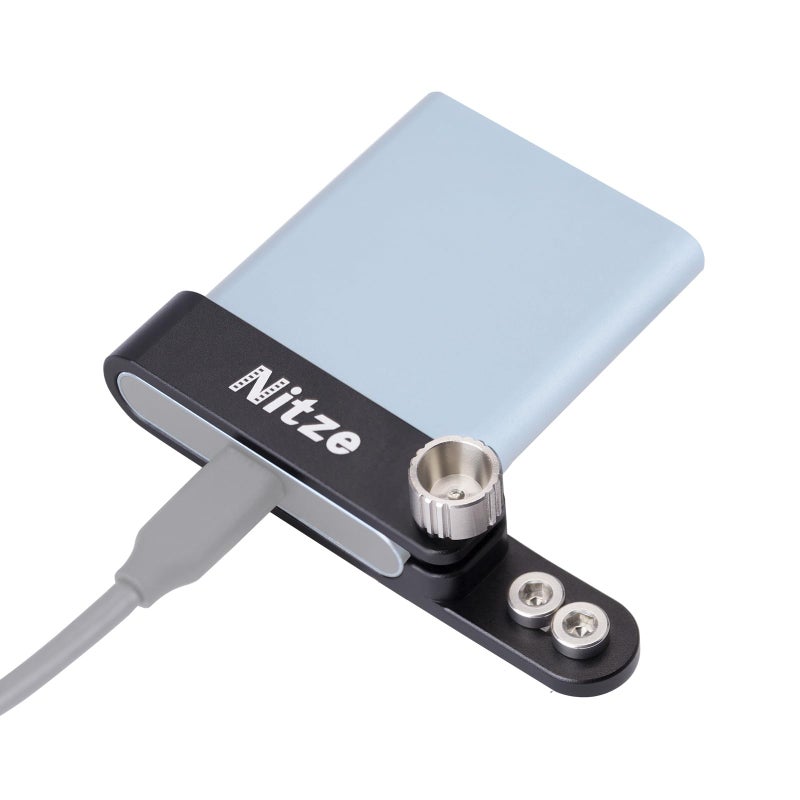 Nitze SSD Mount Bracket for Samsung T5, T5 SSD Holder with Two 1/4" Screws - N42 - Image 1